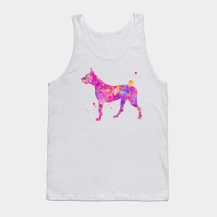 Dogo Argentino Dog Watercolor Painting Tank Top